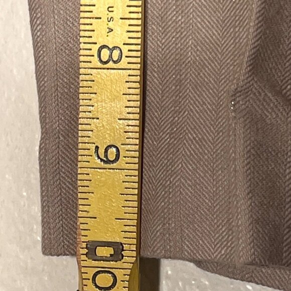 Miss Me Embroidered Size 28 Shorts Brown Linen Blend Bermuda - Picture 9 of 12